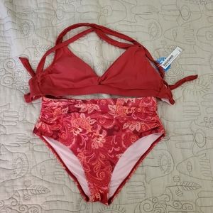 NWT High Rise Bikini Set